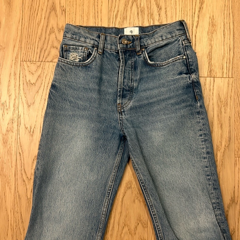 Anine bing high waist jeans, worn twice size 24 waist